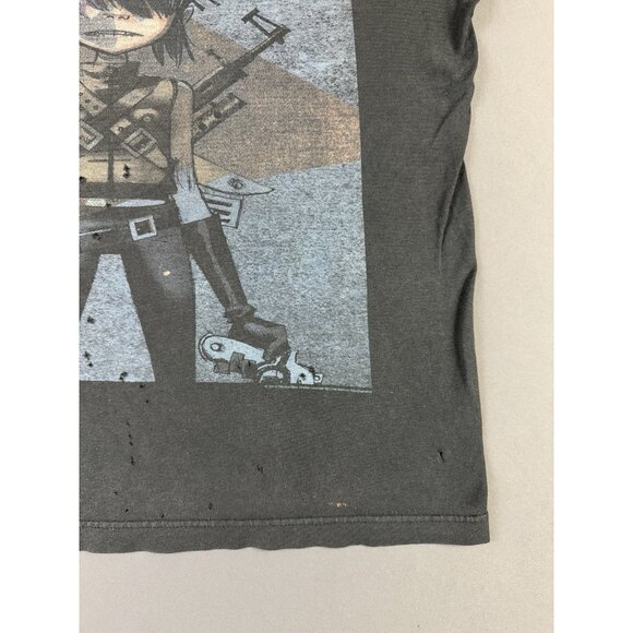 Rare Vintage Y2K Gorillaz Band Tee Thrashed Faded Album Tour Concert Punk Skate - Picture 7 of 16